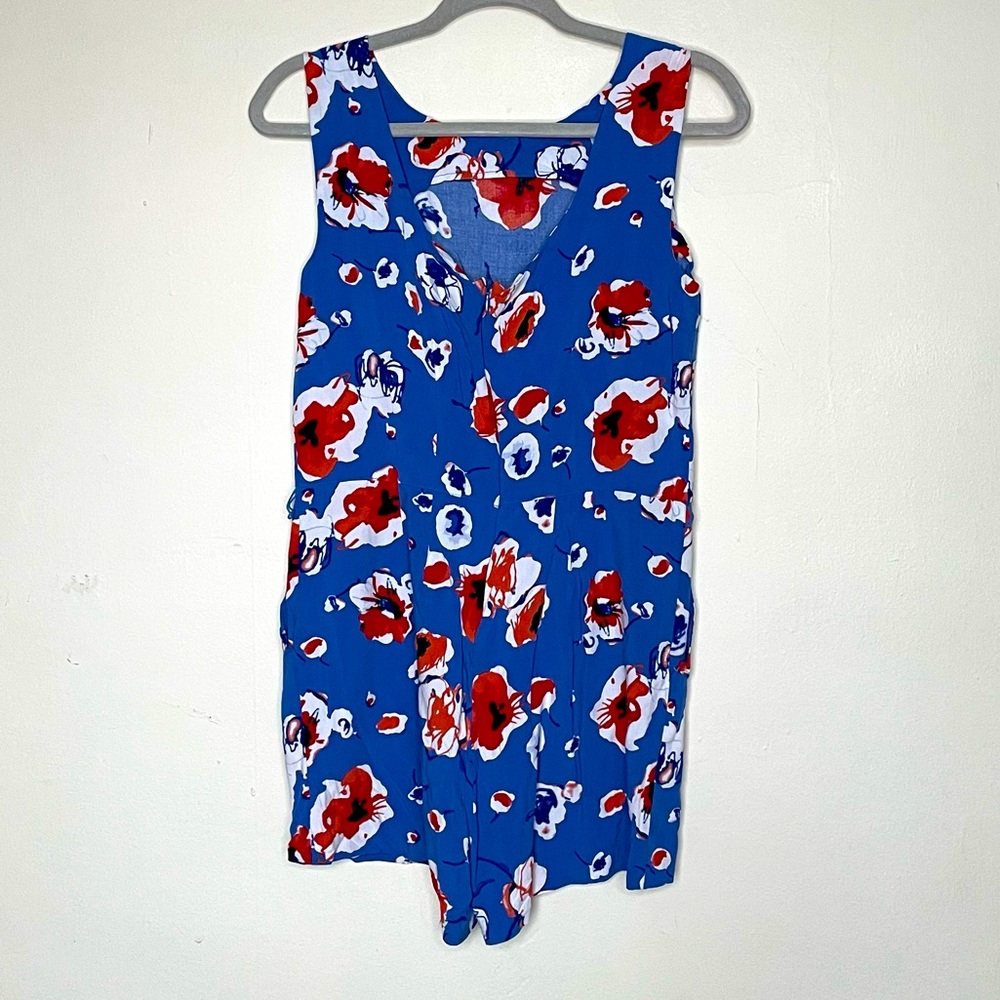Tommy Hilfiger Blue Floral Romper Size 6